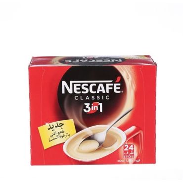 Nescafe 3In1 Classic Coffee Sticks 20 G X 24 Pack, 12 Pieces Per Carton